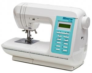 комп'ютеризована швейна машина Minerva MC 200E з підключенням вишивального блоку EU-2R